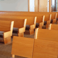 Gunder Solid Wood Pews